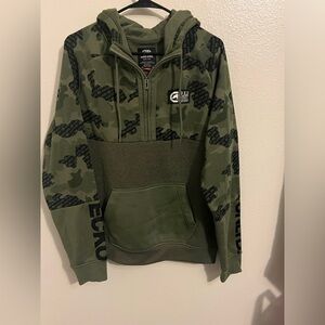 Mens 1/4 zip hoodie Echo Unltd